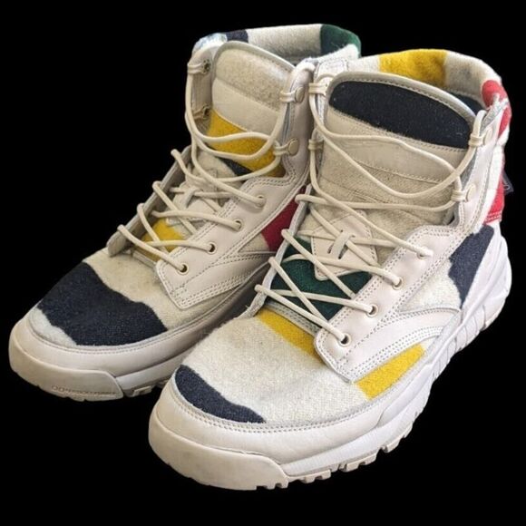 Nike x Pendleton Sneakers US Size 10.5 SFB Leather 'Off White' 875040-101 - Picture 1 of 10